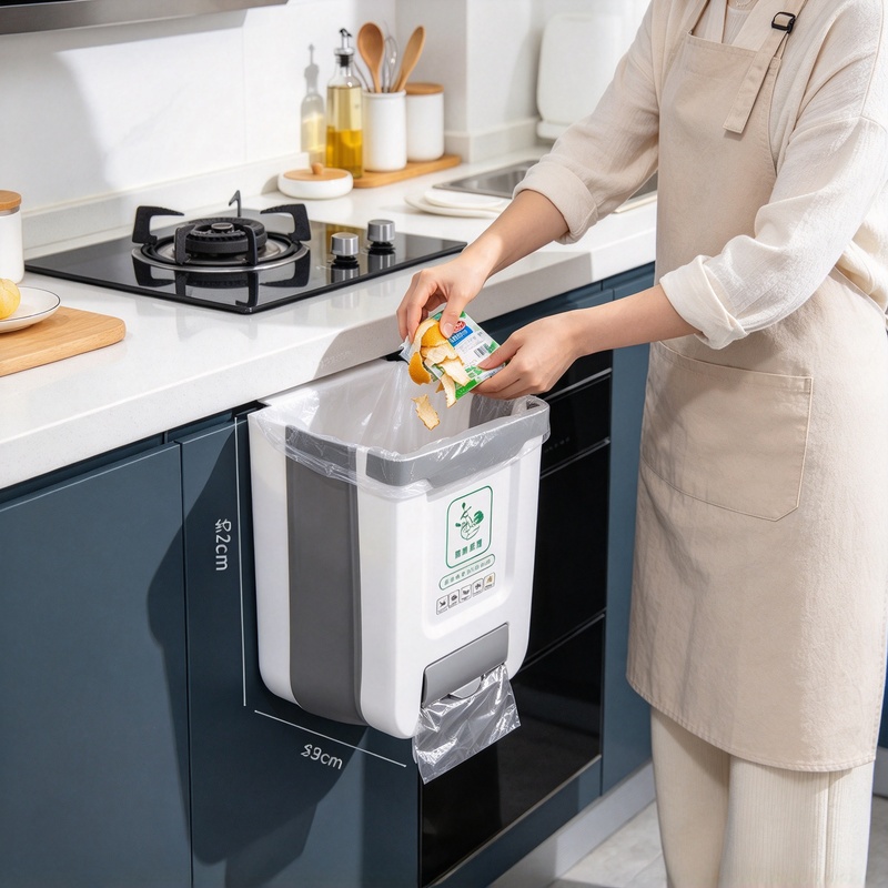 Commercial Kitchen Bin - 벽에 부착하여 사용할 수 있는 접이식