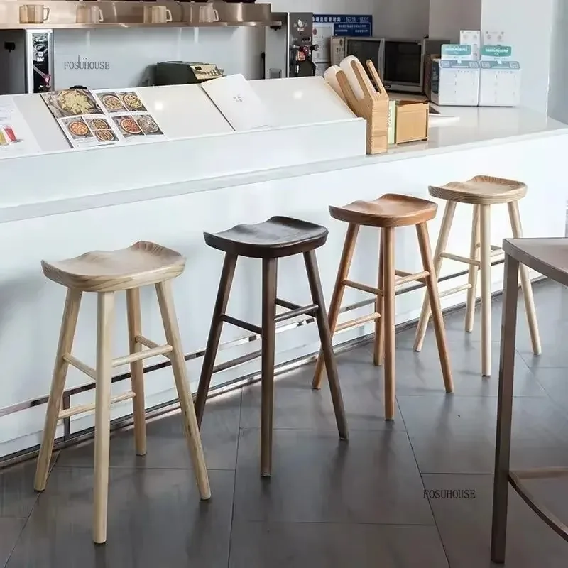 현대적인 북유럽 스타일의 나무 바 스툴, 등받이 없는  - Commercial Kitchen And Bar 리뷰 및 가격