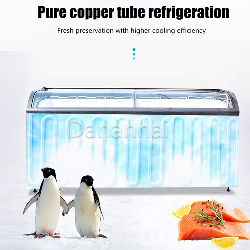 아일랜드 냉동고, 상업용 곡면 유리 디스플레이형 냉동고 - Commercial Chest Freezer 리뷰 및 가격